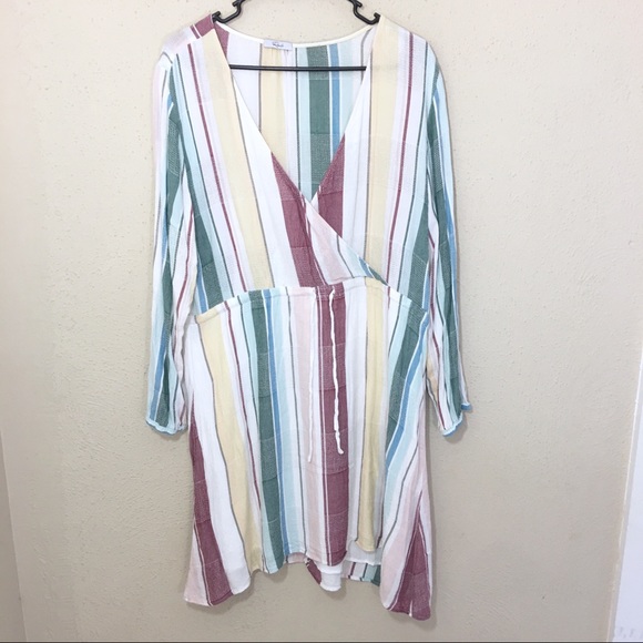 Rails Becca Cusco Stripe Dress Wrap Large - Picture 3 of 12